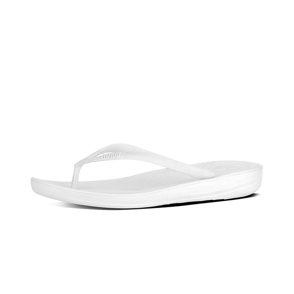 Fitflop Womens Flip-flops White - Iqushion Ergonomic - 57IBTFZLU